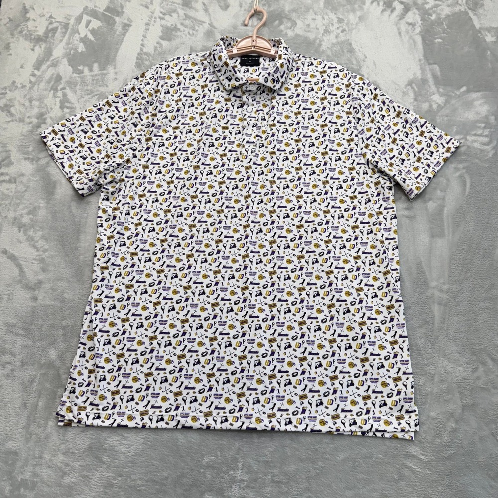 Fore Fathers Polo Shirt Mens XL White Upper Darby Delco Golf Alumni Golfing Tee